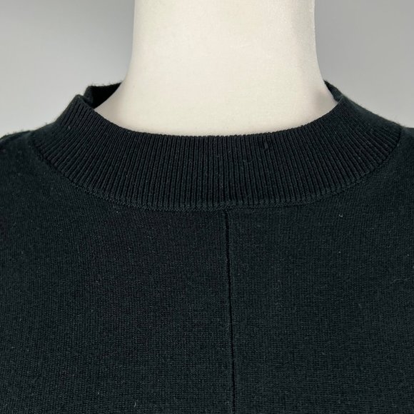 Evereve Jamison Womens Cold Shoulder Short Sleeve Sweater Black Batwing size XS - Picture 5 of 13